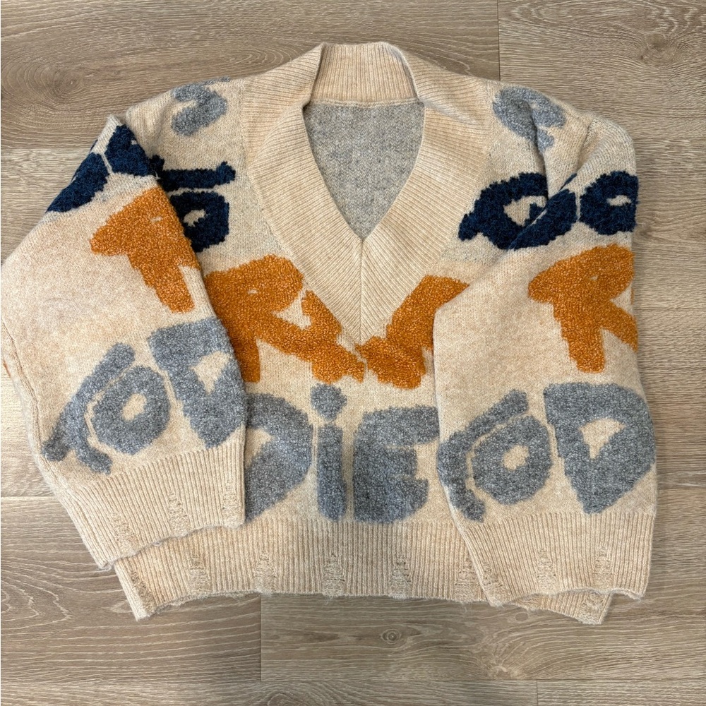 Colorful Graphic Women's Sweater
